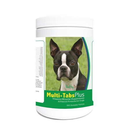Healthy Breeds Boston Terrier Multi-Tabs Plus Chewable Tablets, 365PK 840235123610